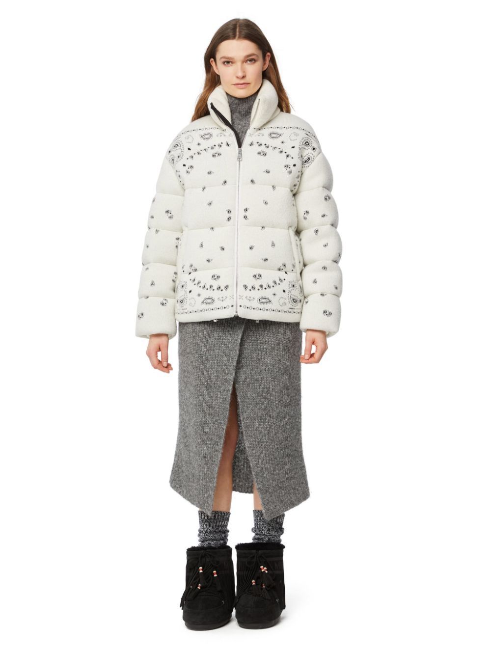 Alanui White Coats for Women - Luxury Knit Cardigan Sweater - Perfect for Fall & Winter Fashion, Travel, and Cozy Evenings