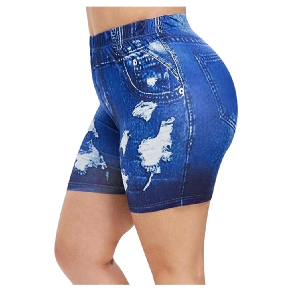 JOFOW High Waist Yoga Shorts for Women - Breathable Workout Bike Shorts with Comfortable Waistband | Perfect for Yoga, Gym, Running & Cycling