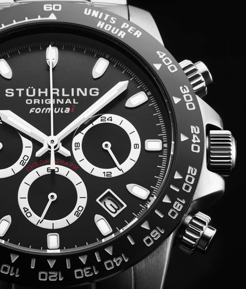 Formula 1 Quartz 42mm Chronograph Watch - Stylish Men's Sports Chrono Wristwatch for Racing, Casual Wear & Business Occasions