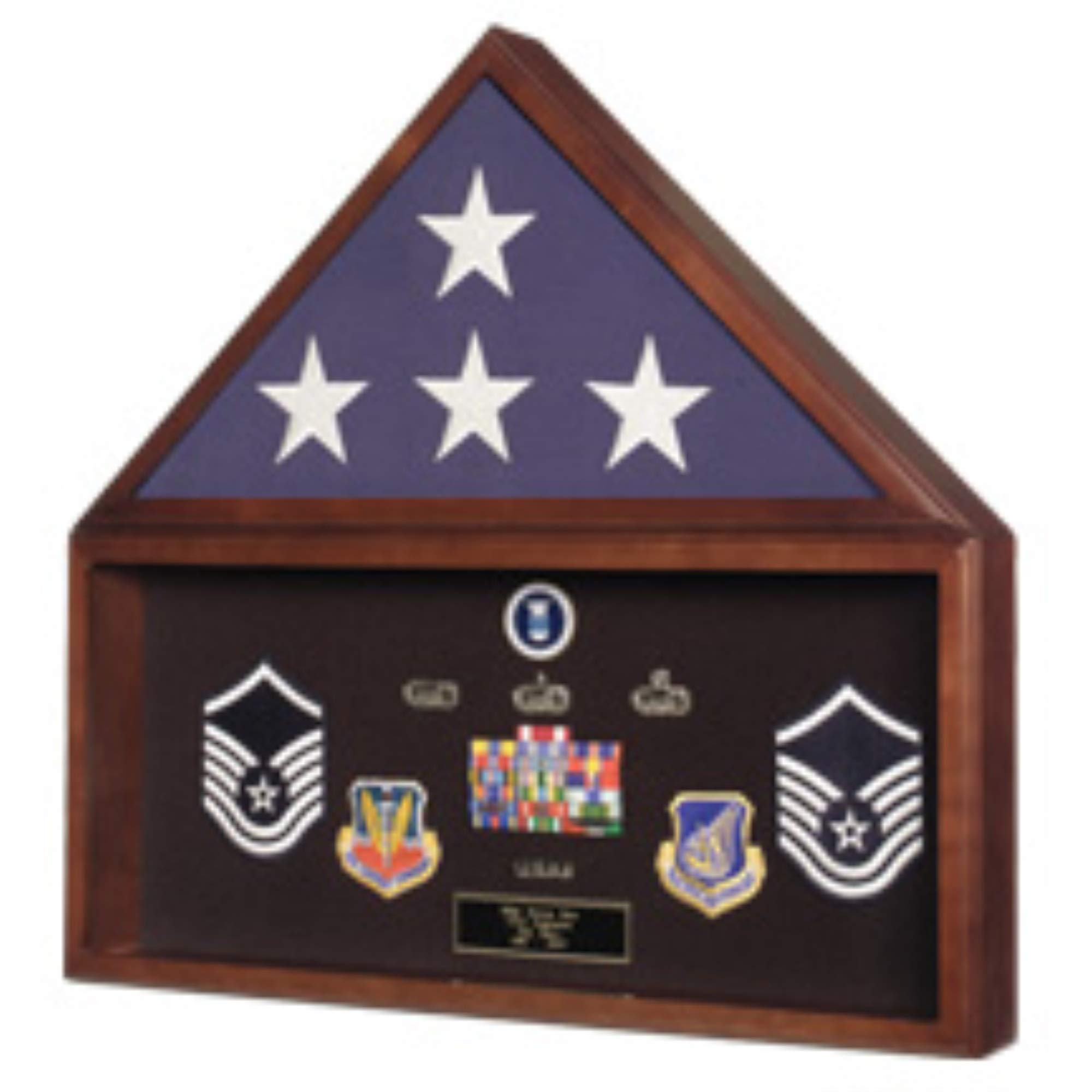Premium Large Flag Display Case - Durable Coffin Flag Case for American & Military Flags - Perfect for Home, Office & Memorial Displays