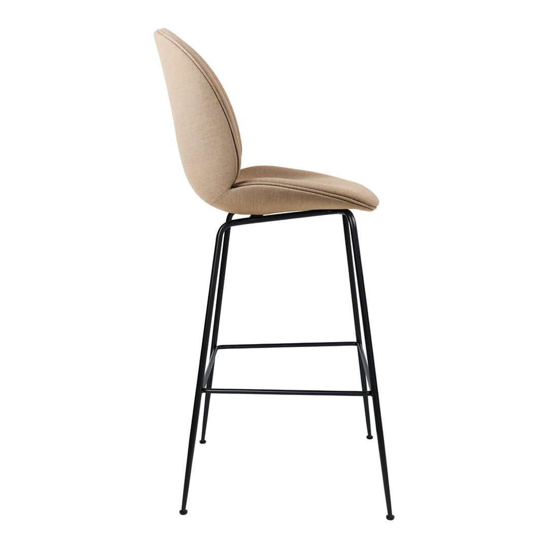 Beetle Bar Chair - Fully Upholstered Counter Stool with Back Support | Modern Kitchen Island Seating, Breakfast Nook & Home Bar Decor