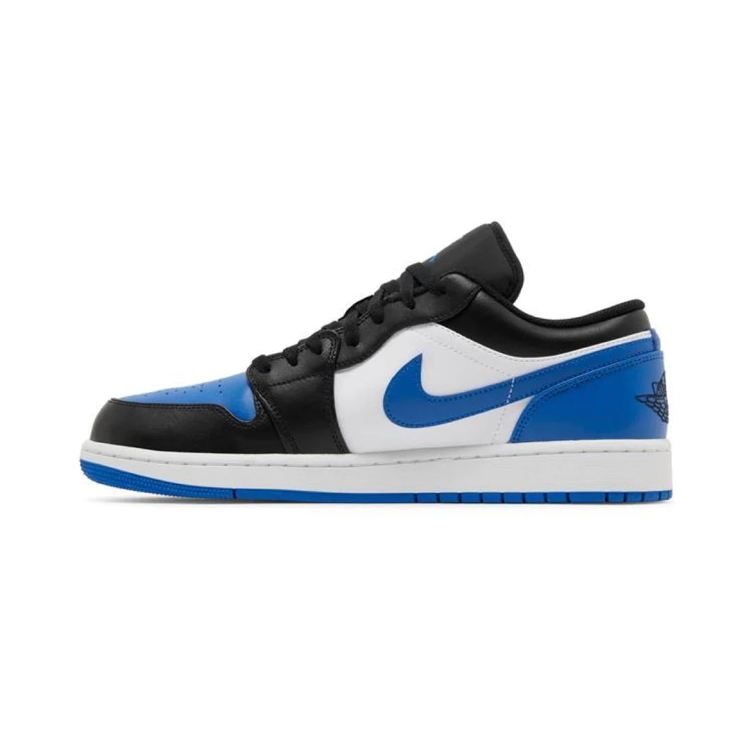 Air Jordan 1 Low Alternate Royal Toe Sneakers - White, Black & Royal Blue Basketball Shoes for Men | Perfect for Casual Wear, Street Style & Sports Performance