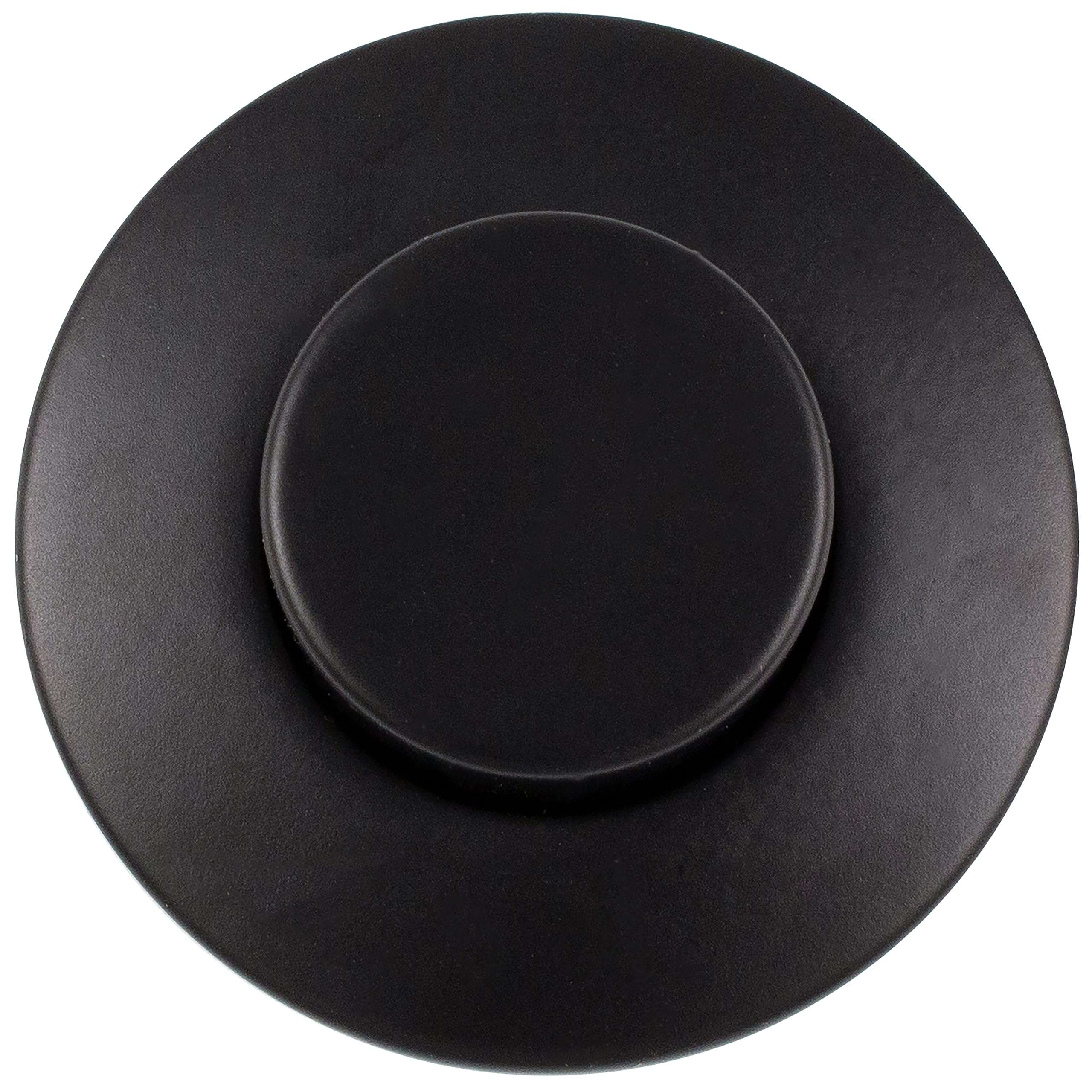 Westbrass ASB-RB3-62 Matte Black Raised Button Air Switch Trim for Sink Top Waste Disposal - Replacement Part for Garbage Disposal Systems | Perfect for Kitchen Sink Upgrades and Bathroom Renovations