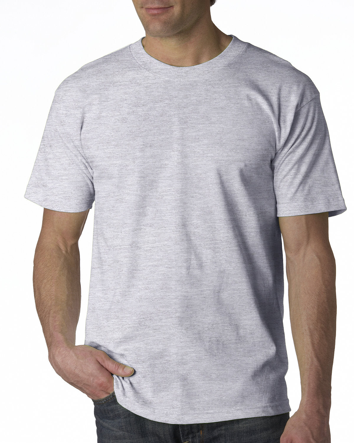 Bayside BA5100 Men's 100% Cotton T-Shirt - 6.1 oz. Soft Comfort Crew Neck Tee for Casual Wear, Gym & Everyday Use