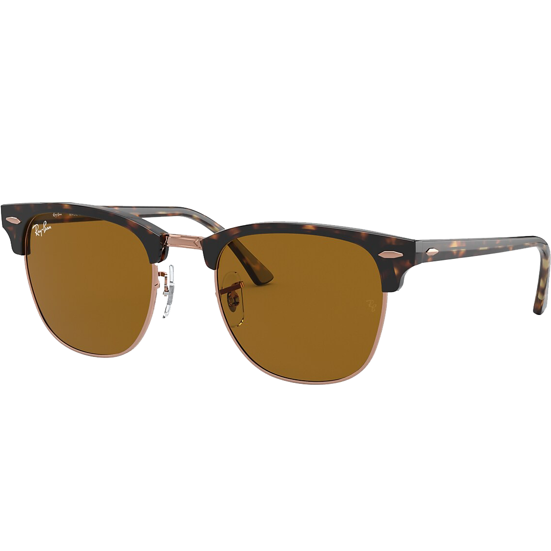 Ray-Ban Clubmaster Havana Brown Sunglasses – Classic Retro Style for Men & Women – Perfect for Driving, Beach, and Outdoor Activities