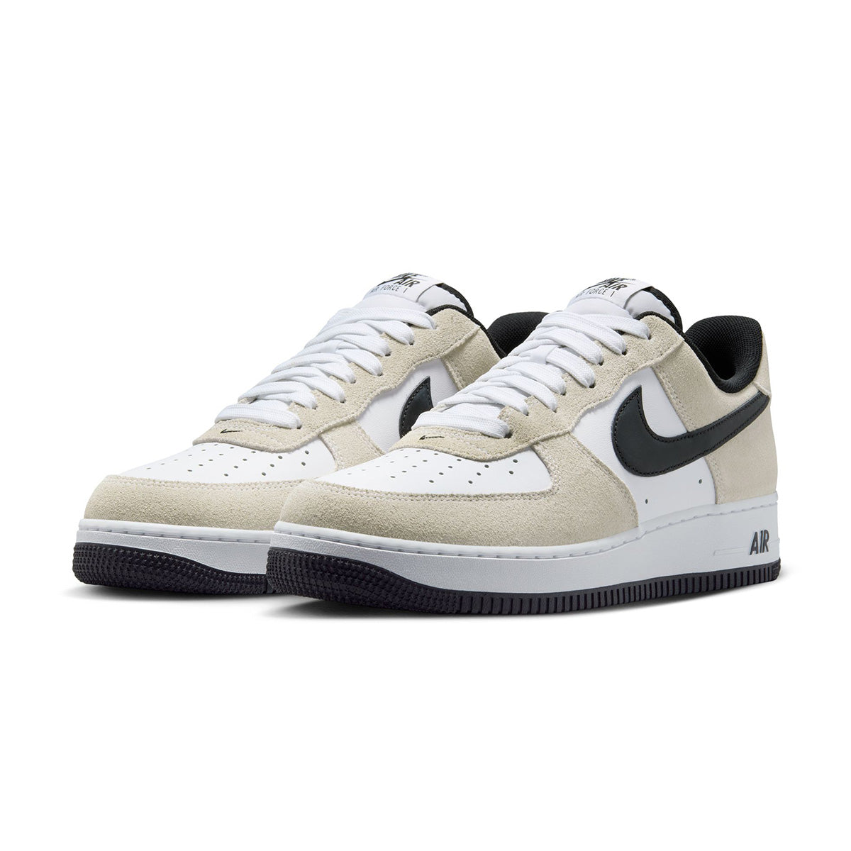 Nike Air Force 1 '07 LV8 Sneakers - White & Black Basketball Shoes for Men | Perfect for Casual Wear, Street Style & Everyday Comfort