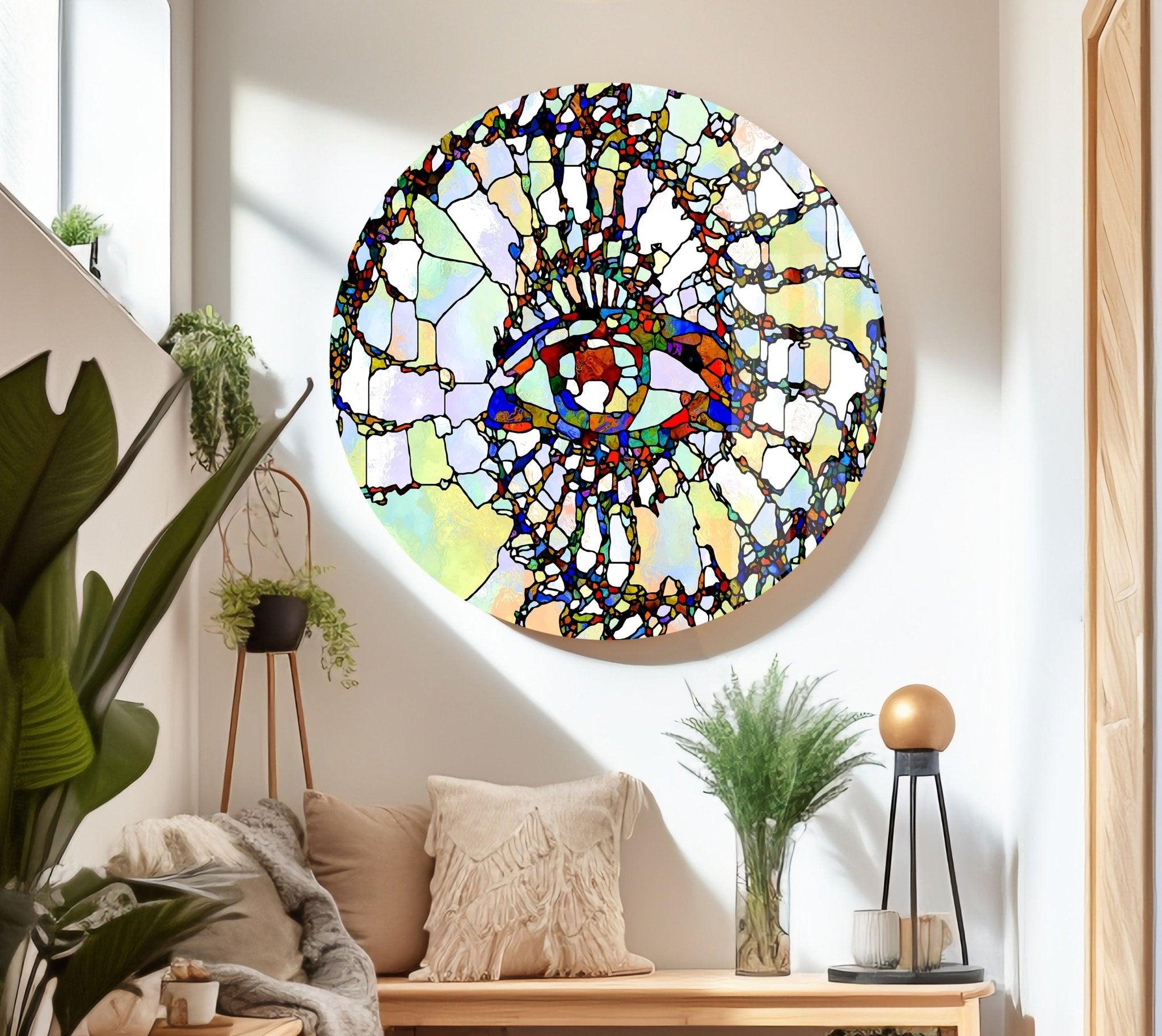 Beautiful Stained Glass Wall Art for Home Decor - Perfect for Living Room, Bedroom & Office
