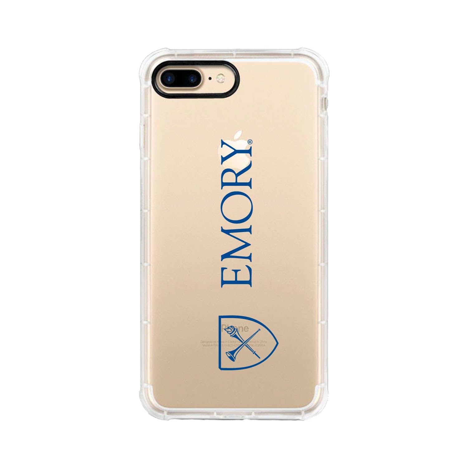OTM Essentials Durable Shockproof Phone Case for iPhone 12/12 Pro - Classic White Design with Reinforced Edges | Emory University Themed Protective Cover | Perfect for College Students, Alumni & School Spirit Enthusiasts