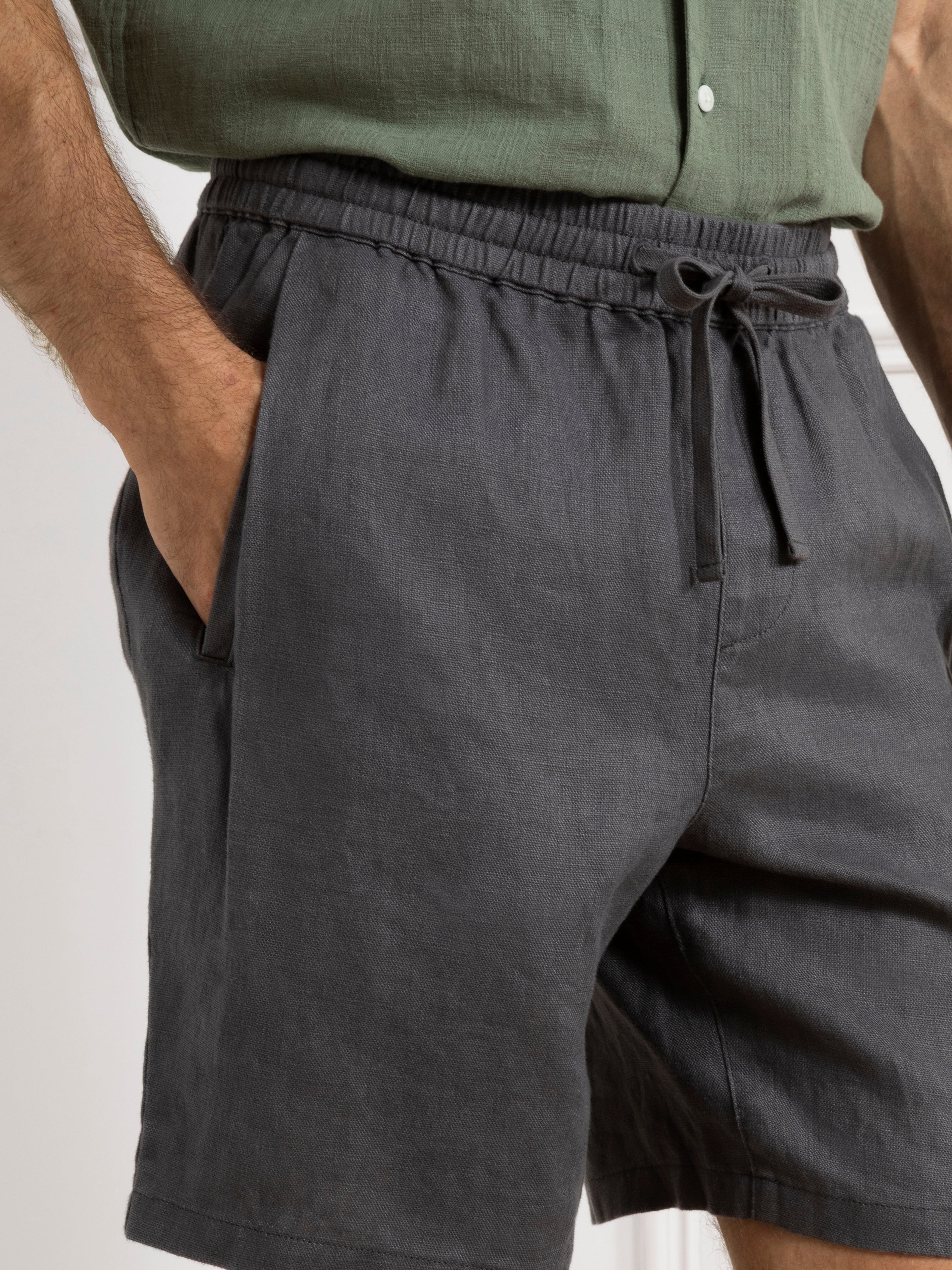 Premium Linen Shorts for Men - Breathable & Comfortable Summer Casual Wear - Perfect for Beach, Travel & Relaxation