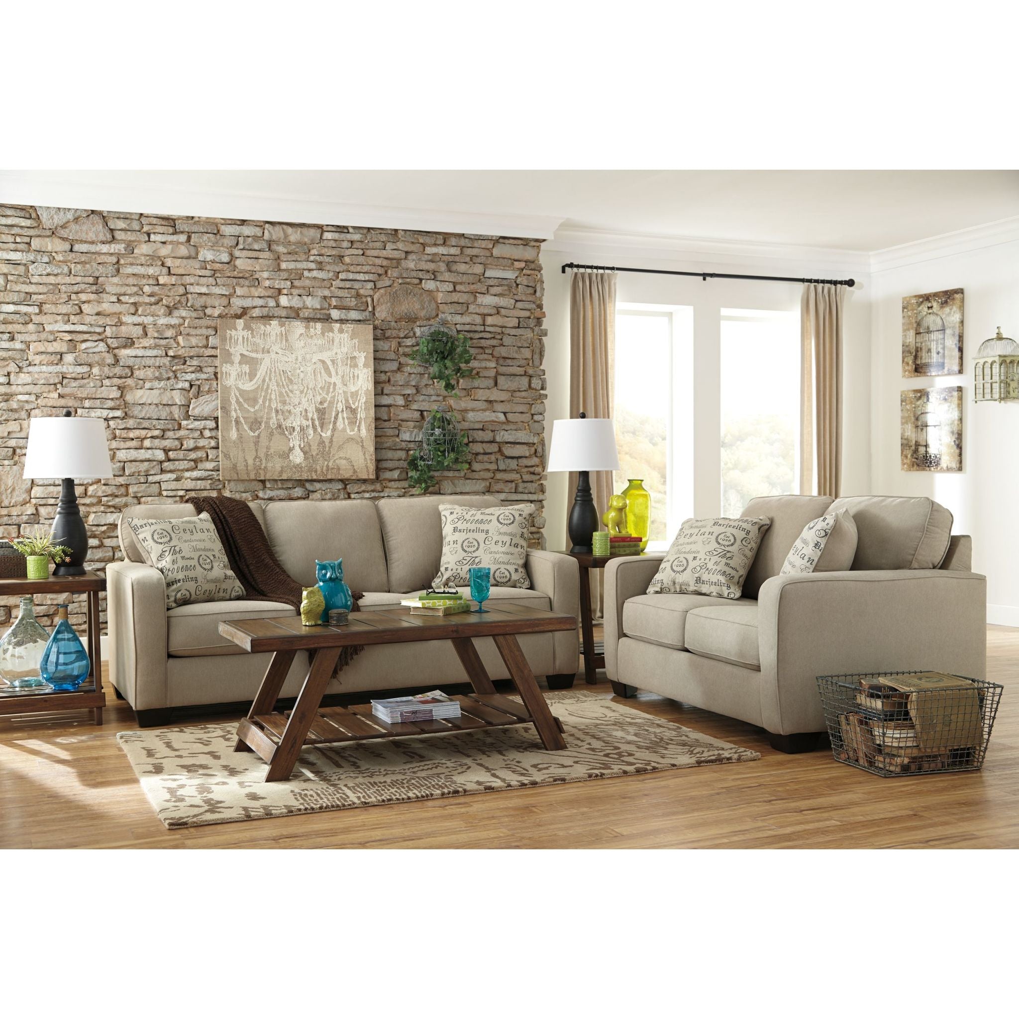 Alenya Sofa - Modern 3-Seater Fabric Couch for Living Room, Comfortable and Stylish Home Furniture - Perfect for Family Gatherings, Movie Nights, and Relaxing
