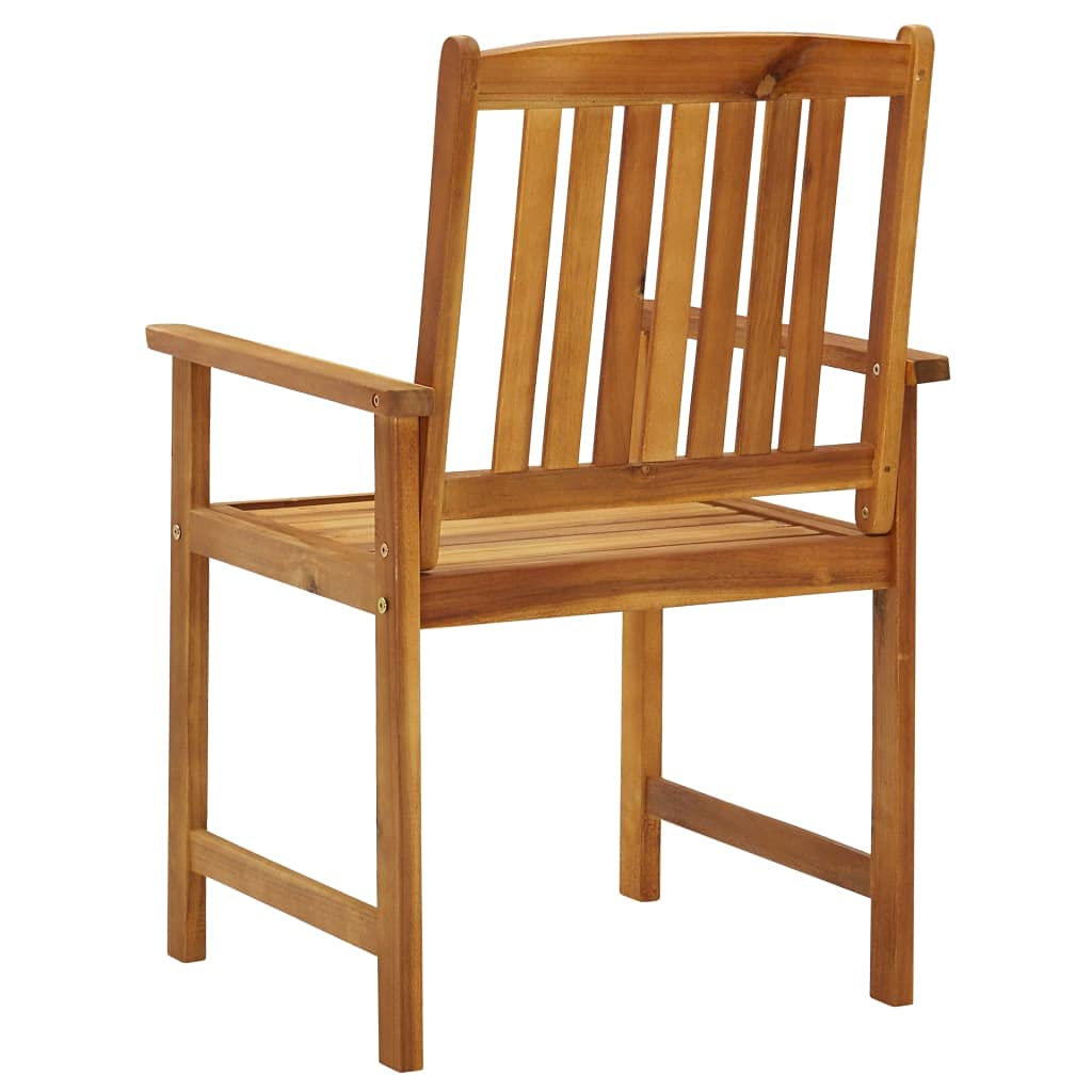 FAMIROSA 4-Piece Solid Acacia Wood Patio Chairs Set - Durable Outdoor Furniture for Garden, Poolside & Backyard (62 lbs) - Perfect for Relaxing, Entertaining & Outdoor Dining
