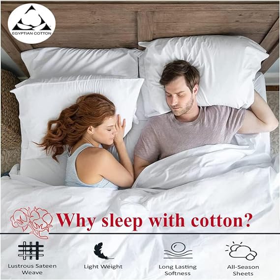 Premium 800 Thread Count Full Size Egyptian Cotton Bed Sheets Set - 6 Piece (Fitted Sheet, Flat Sheet, 4 Pillowcases) - Taupe Solid Sateen Weave - 15