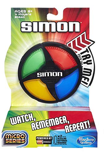 Simon Micro Series Game & Bop It Micro Series Game - 2-Pack Electronic Party Games for Kids & Adults - Perfect for Travel, Family Game Nights & Group Gatherings