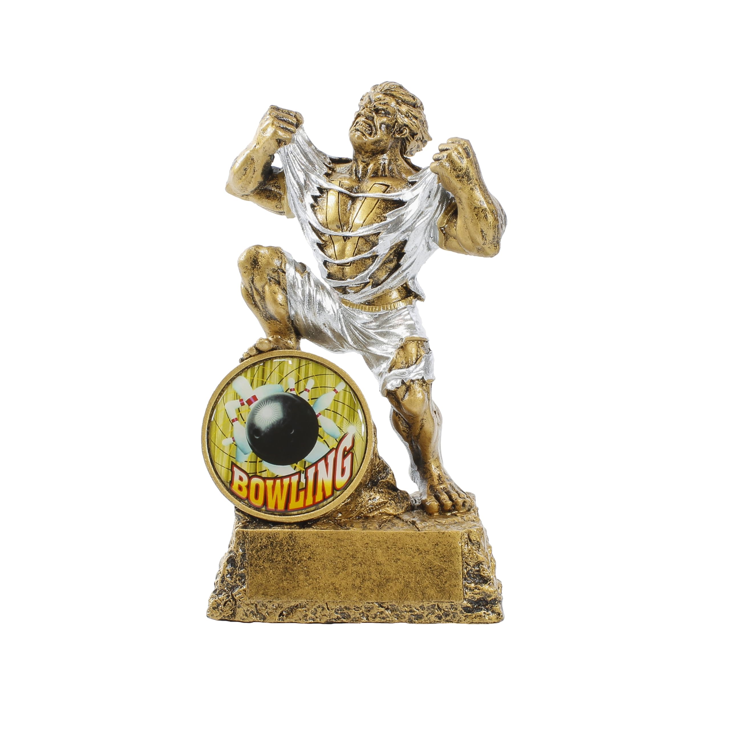 Custom Monster Trophy - 6.75 Inch Victory Award with Front Insert & Engraved Plate - Personalized Sports & Achievement Awards for Competitions, Office Recognition & School Events