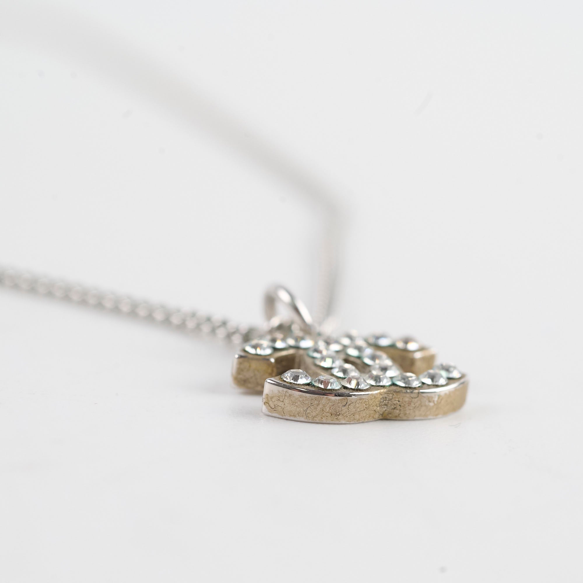 Chanel CC Logo Crystal Necklace for Women - Luxury Fashion Jewelry Gift for Birthday, Anniversary & Valentine's Day - Perfect for Parties, Weddings & Special Occasions