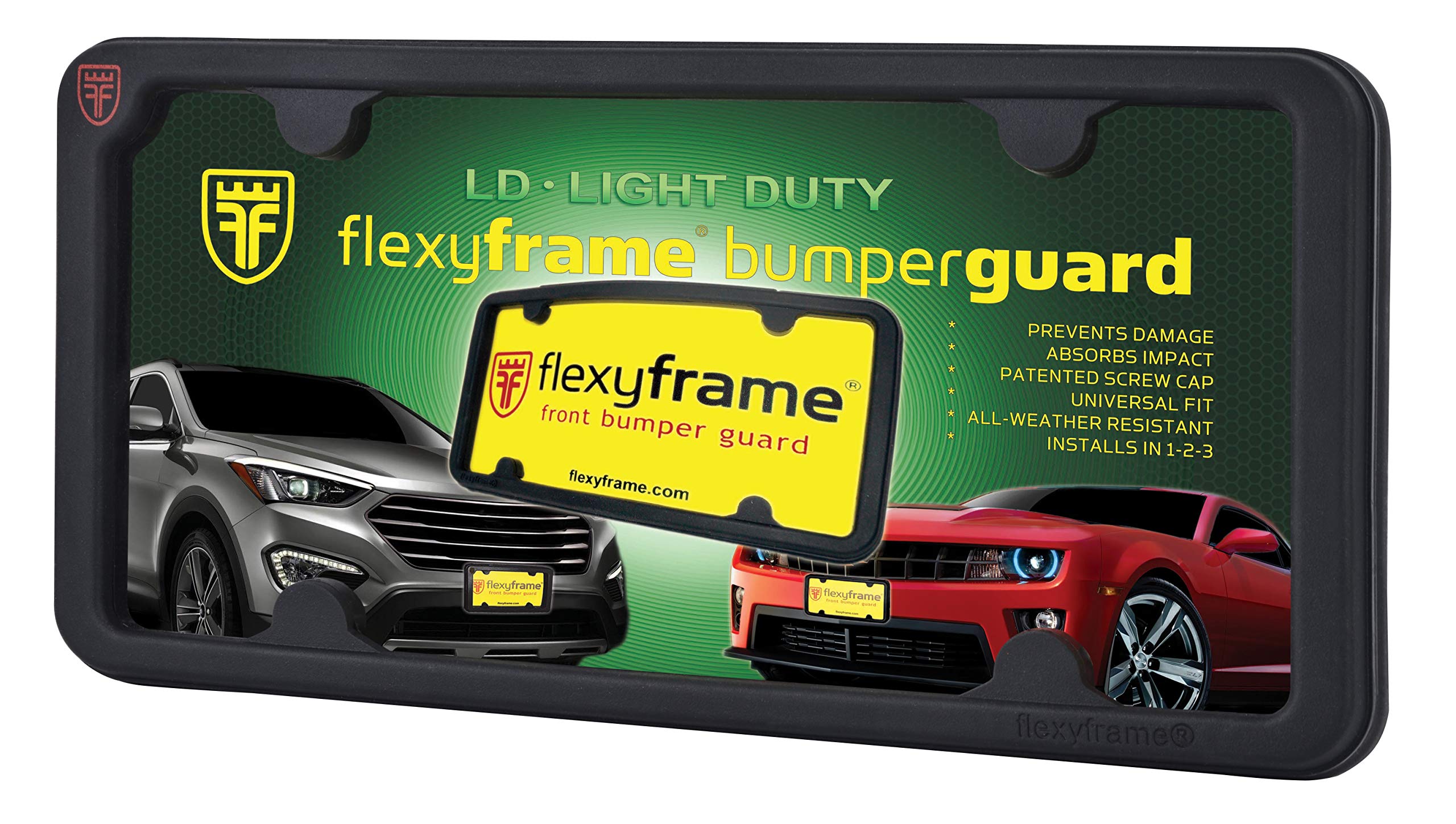NASA-Style Rubber License Plate Frame for Nissan - Durable Bumper Guard for Cars & Trucks