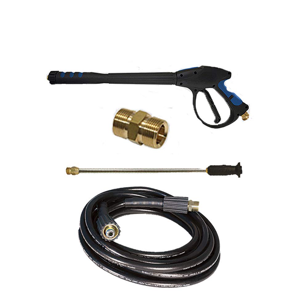 APACHE Hose & Belting 2600# High-Pressure Gun Kit with Hose & Adjustable Wand (Model 99023677) - Ideal for Industrial Cleaning, Car Washing, and Heavy-Duty Water Blasting