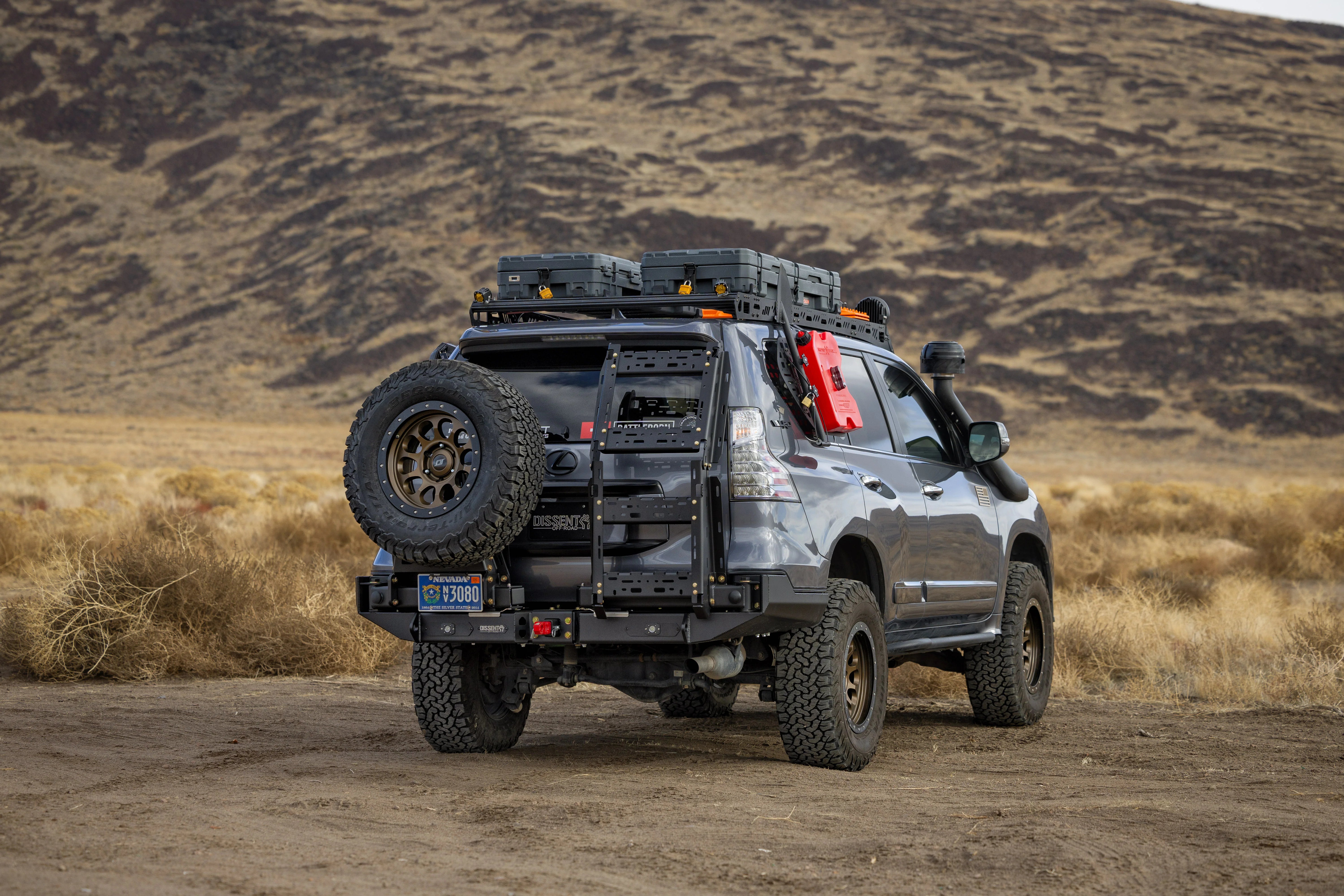 Dissent Off Road Modular Rear Bumper for 2010-2023 Lexus GX 460 | Heavy-Duty Off-Road Bumper with Winch Mount | Perfect for Overlanding & Rock Crawling Adventures