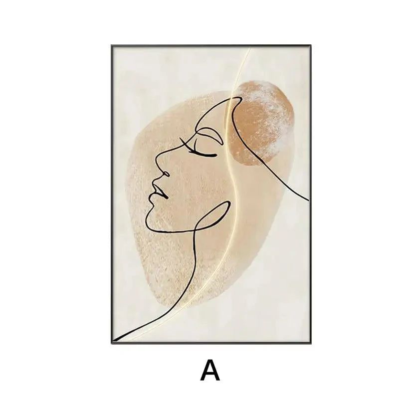 Matisse Abstract Art LED Wall Light - Modern Dimmable Lighting for Living Room, Bedroom & Office Decor