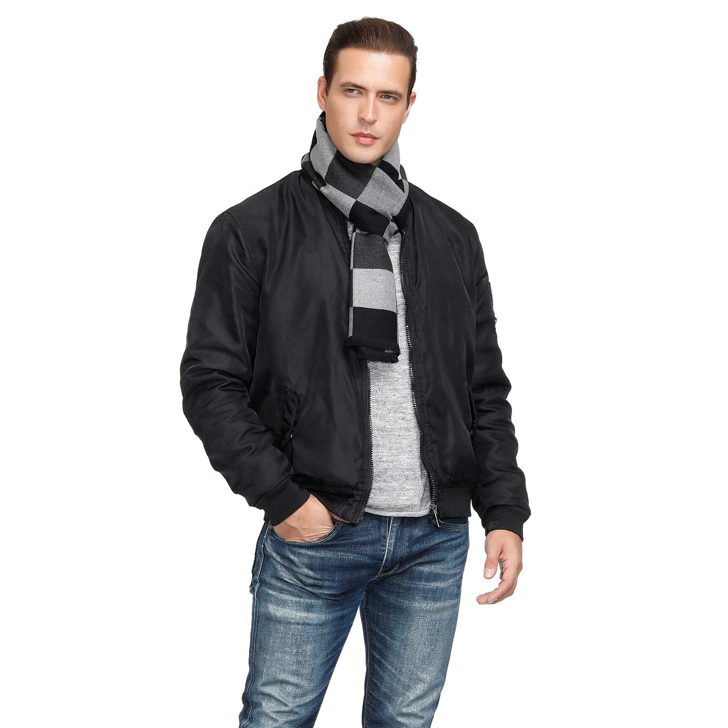 Men's Long Warm Winter Scarf - Soft & Stylish Fashion Scarves for Men & Boys - Perfect Christmas Gift for Cold Weather & Outdoor Activities