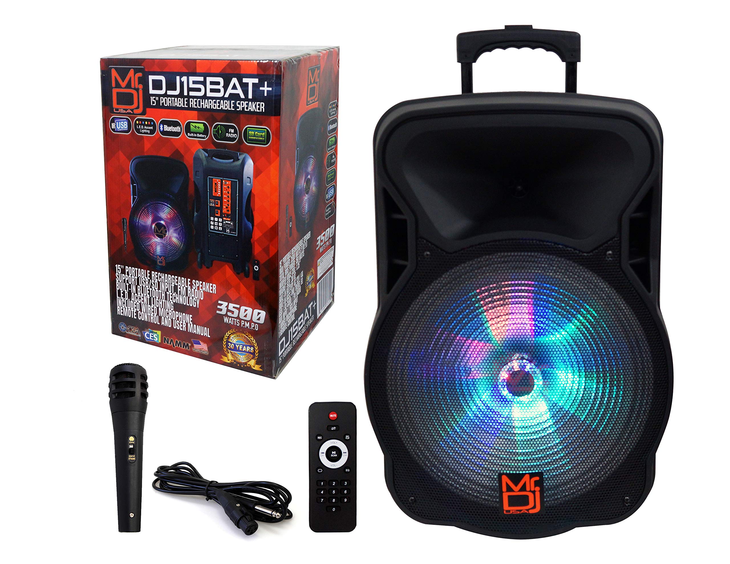 Mr. DJ USA DJ15BAT+ 15