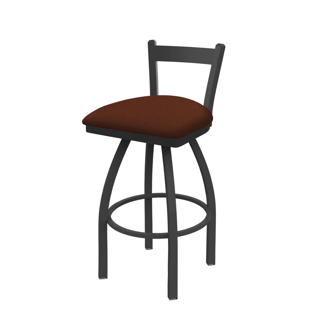 Holland Bar Stool Co. 821 Catalina Low Back Swivel Bar Stool - Rein Adobe Finish - Adjustable Height Bar Stool for Kitchen Island, Breakfast Nook & Home Bar - Comfortable Counter Stool with 360° Swivel Base