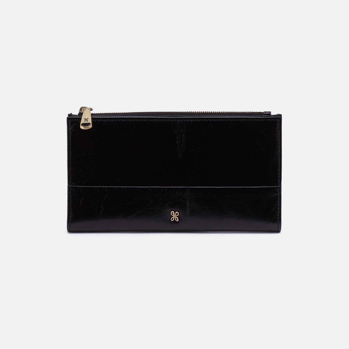 Premium Jill Large Bifold Leather Wallet for Men - Genuine Polished Black Leather - Perfect for Everyday Use, Business & Travel