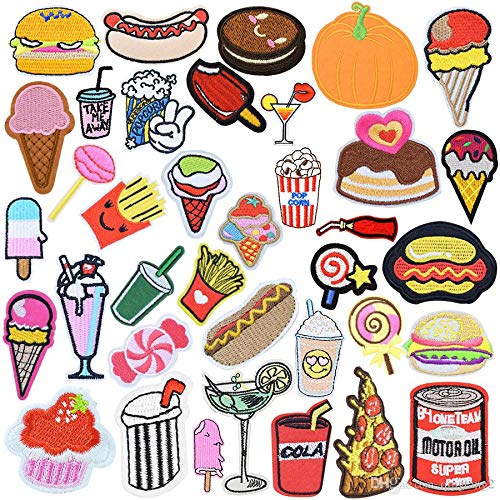 75-Pack Iron On Patches for Clothes - DIY Embroidered Sew On Patches for Jeans, Jackets, Backpacks - Assorted Designs for Customization & Repair - Perfect for DIY Crafts, Fashion Upcycling & Gifts
