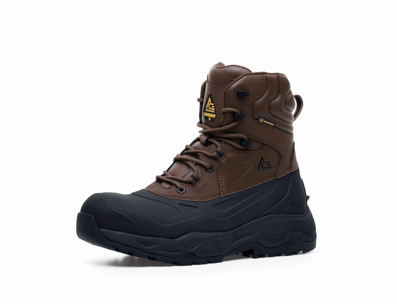 ACE Work Boots Mammoth IV - Men's & Women's Composite Toe Safety Shoes | Slip & Water Resistant OSHA Approved Work Boots for Construction, Warehouse & Outdoor Jobs