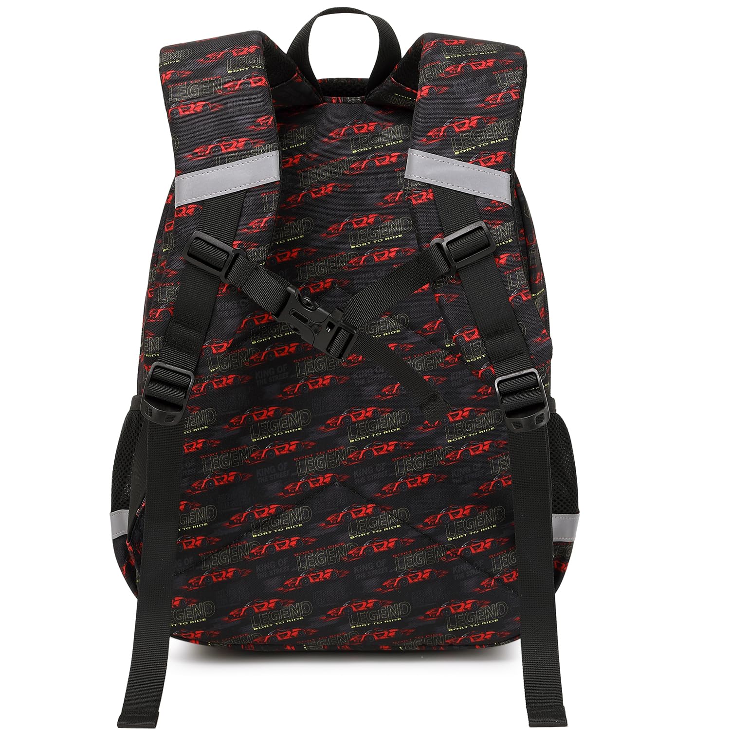 ABShoo Cute Car Design Backpack for Boys - Elementary & Kindergarten School Bag (Black) - Durable Kids Backpack for School, Travel & Daily Use