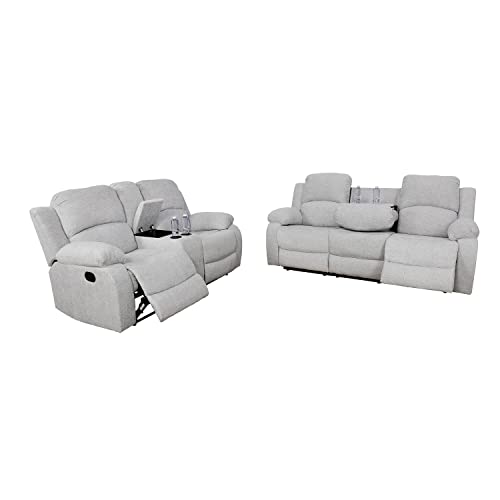 A-grey White Microfiber