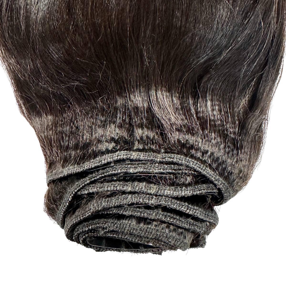 Yaki Straight 100% Human Hair Clip-In Extensions - Natural Look for Styling & Volume | Perfect for Daily Wear, Parties & Special Occasions