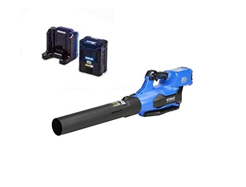 Kobalt 80-Volt Max Lithium Ion 630-CFM Brushless Cordless Electric Leaf Blower with 2.5Ah Battery & Charger - Powerful Battery-Powered Leaf Blower for Yard Cleanup, Lawn Care, and Driveway Clearing