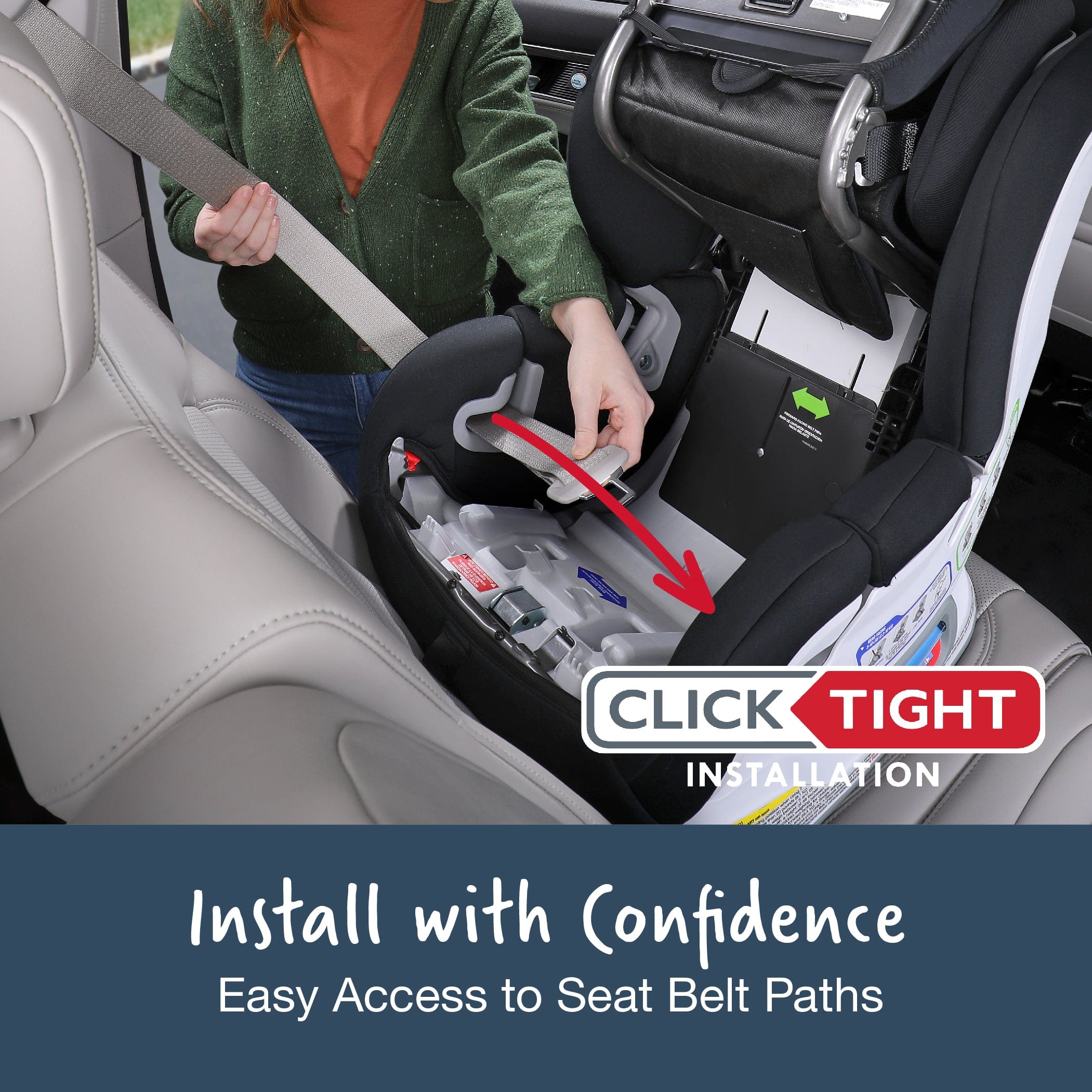 Britax Boulevard Clicktight Convertible Car Seat - SafeWash Fabric, Rear & Forward Facing for Infants to Toddlers (4-65 lbs) | Easy Installation & Machine Washable | Perfect for Family Travel & Daily Commute