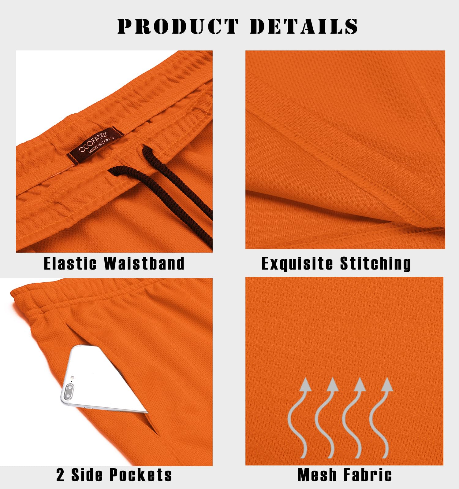 COOFANDY Men's 3 Pack Workout Gym Shorts - Lightweight Mesh Athletic Training Shorts with Pockets for Bodybuilding, Running & Basketball | Quick-Dry Comfort for Gym, Sports & Outdoor Activities