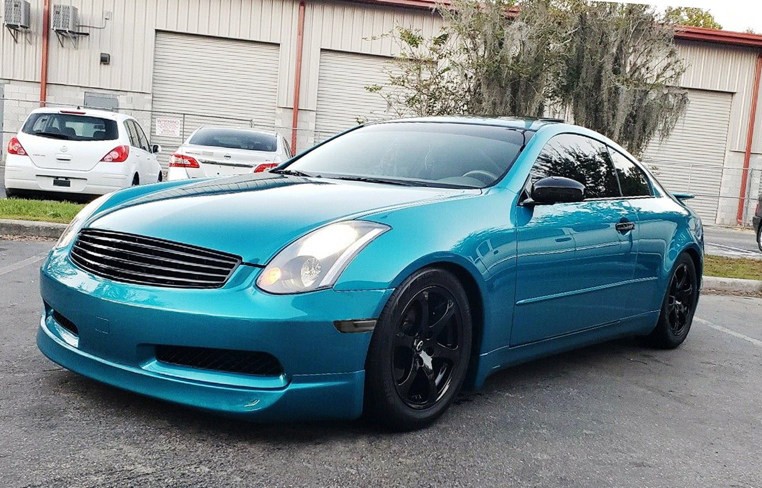 Clear Lens White Full LED Fender Side Marker Lights for 2003-2007 Infiniti G35 Coupe - Durable Bright Lighting for Enhanced Night Visibility and Style Upgrade