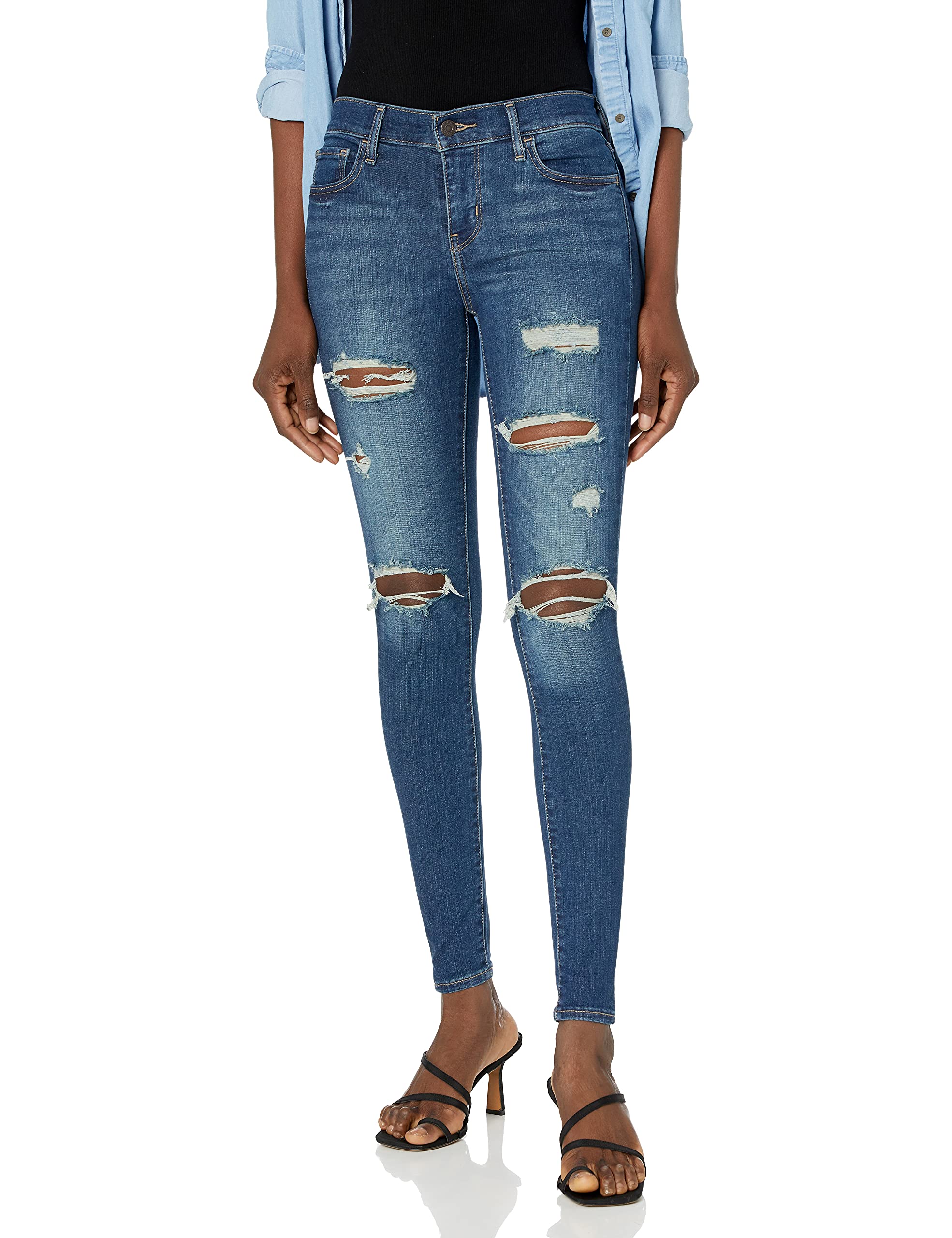Levi's Women's 710 Super Skinny Jeans - High Waist Stretch Denim Pants for Slim Fit & Comfort | Perfect for Casual Wear, Night Out & Everyday Fashion