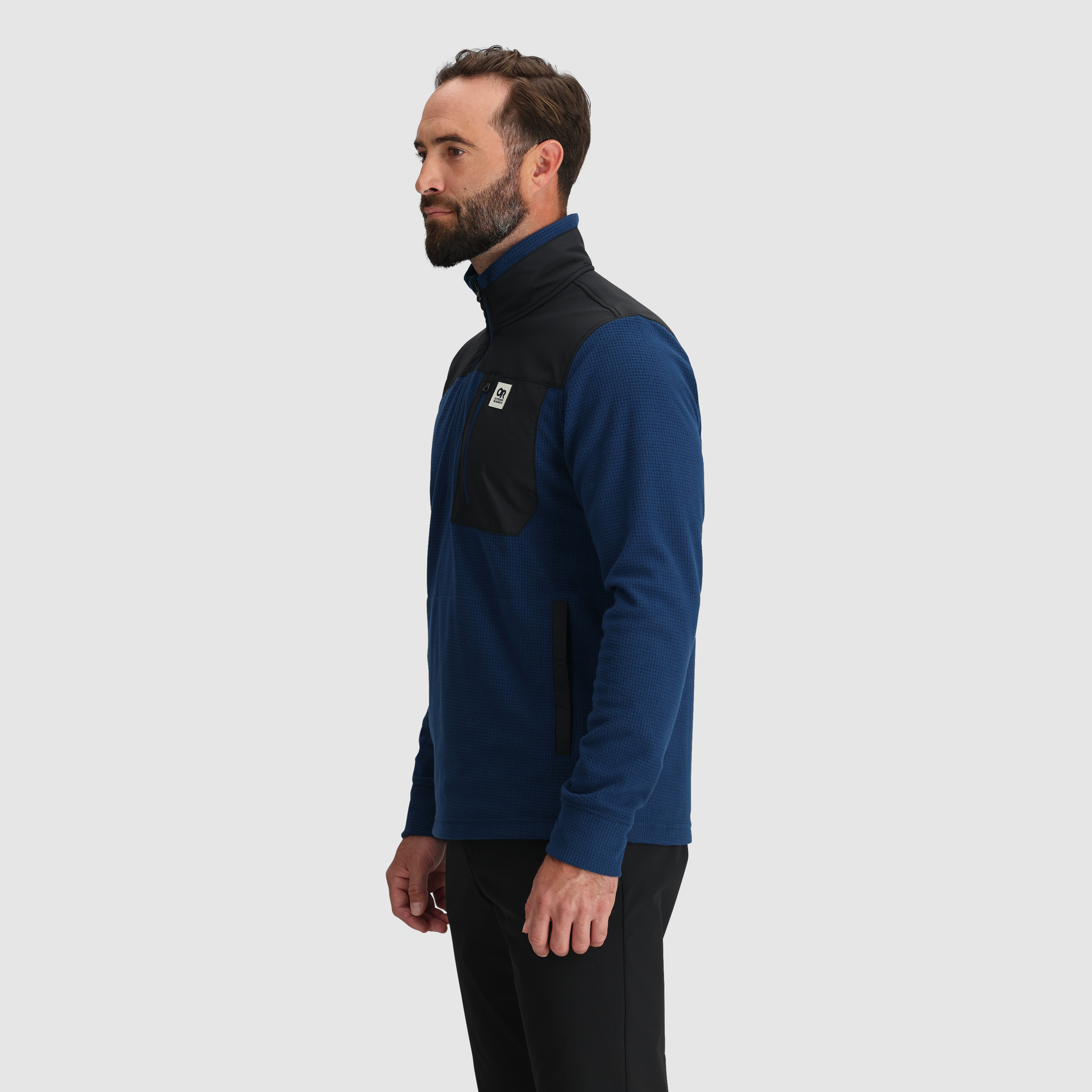 Men's Trail Mix Fleece Quarter Zip Pullover - Lightweight Hiking Jacket for Outdoor Adventures & Casual Wear