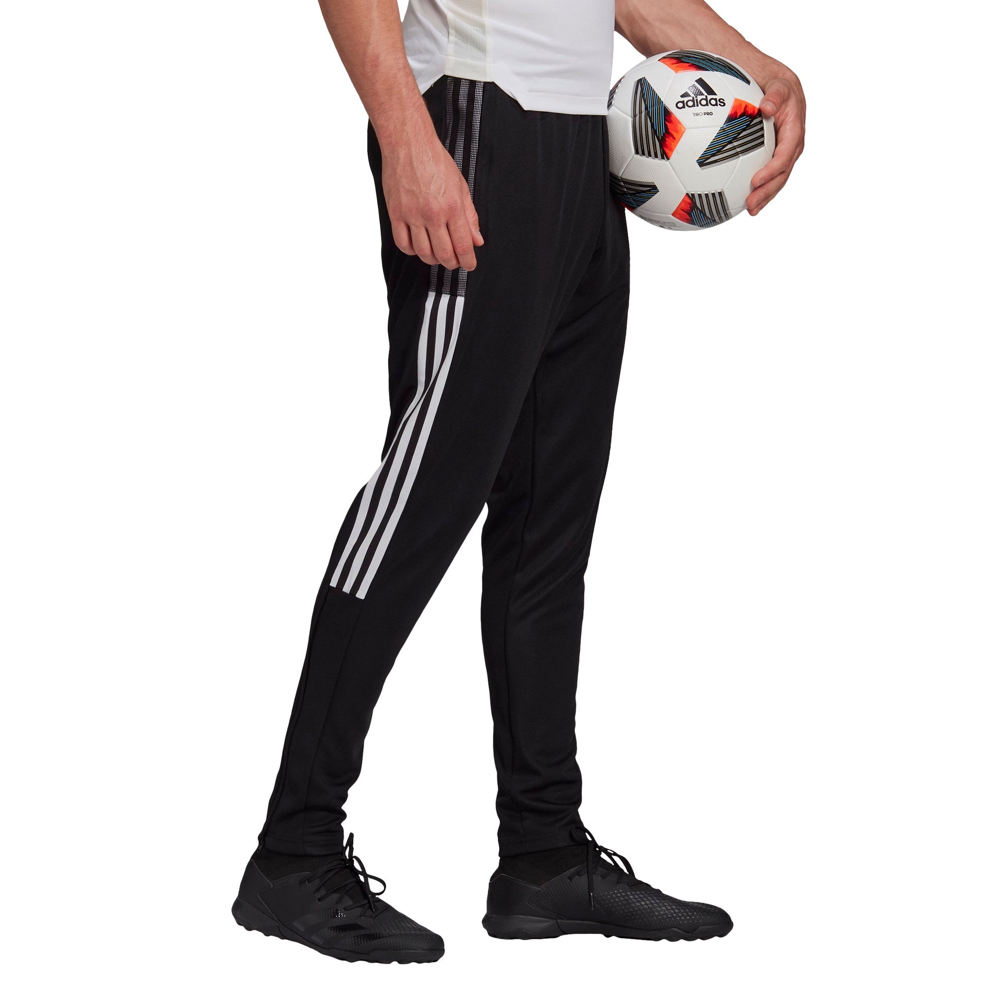 Adidas Men's Tiro 21 Training Pants - Black/White - Performance Soccer & Gym Workout Pants for Athletes