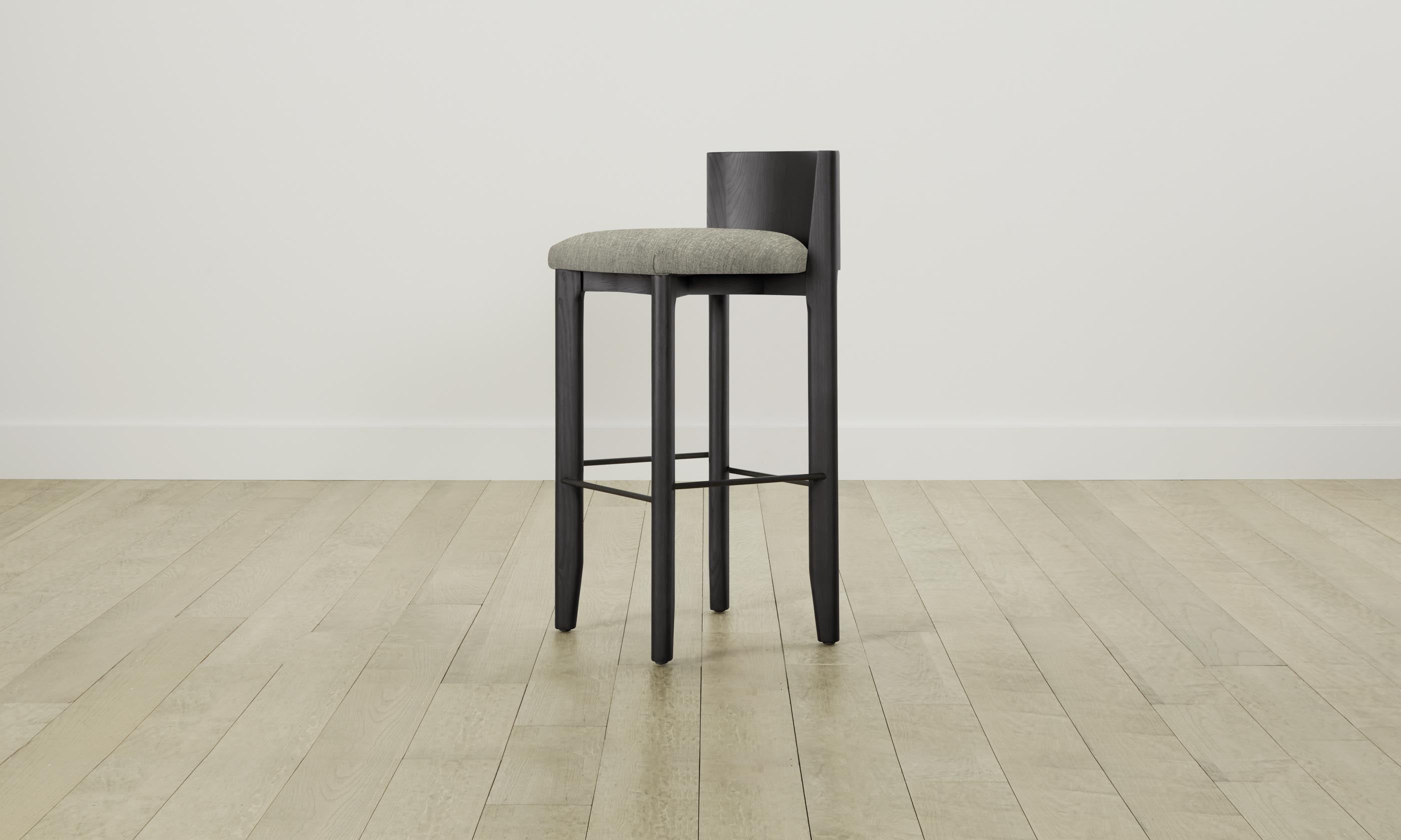 Premium The Delancey Bar & Counter Stool - Performance Tweed Oatmeal Upholstery - Modern Kitchen Island & Home Bar Seating - Durable & Comfortable for Dining & Entertaining