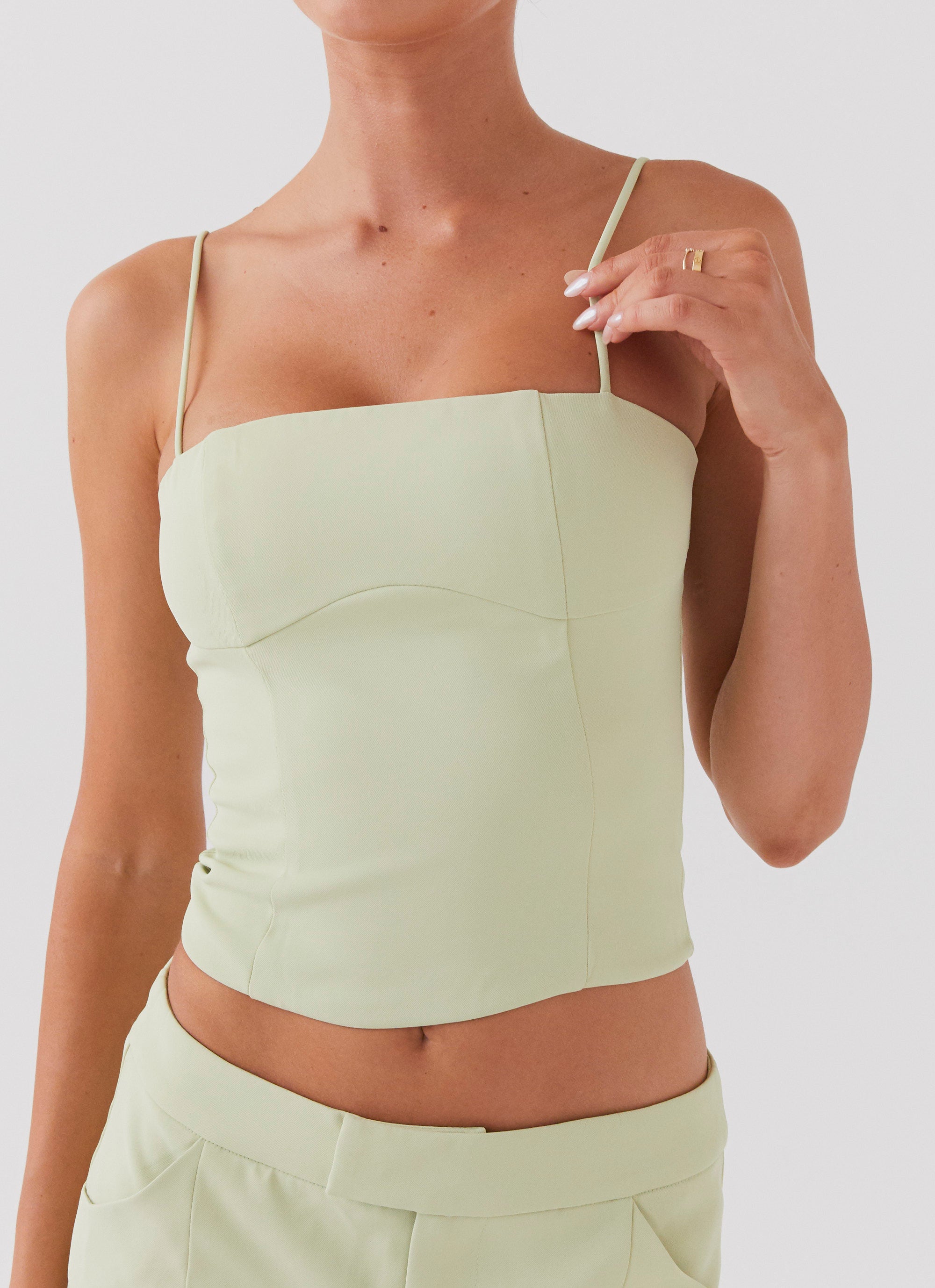 Eliana Crop Top - Green Zest | Women's Fashion Trendy Short T-Shirt | Perfect for Summer Outfits, Music Festivals & Beach Vacations