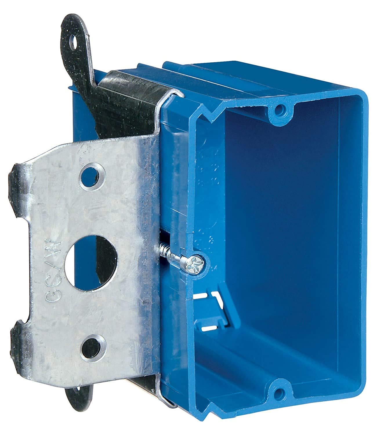 Carlon Lamson & Sessons B121ADJ Single Gang Adjustable Electrical Work Box for Drywall Installation - Ideal for Home Wiring, Remodeling, and DIY Electrical Projects