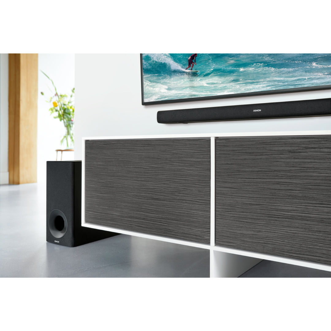 Denon DHT-S316 Premium Soundbar with Wireless Subwoofer - Immersive Home Theater Audio for Movies, Music & Gaming