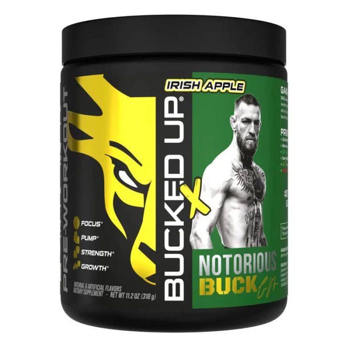 Bucked Up BAMF Nootropic High Stimulant Pre Workout Supplement - Boost Energy, Focus & Performance for Intense Gym Workouts & Fitness Training