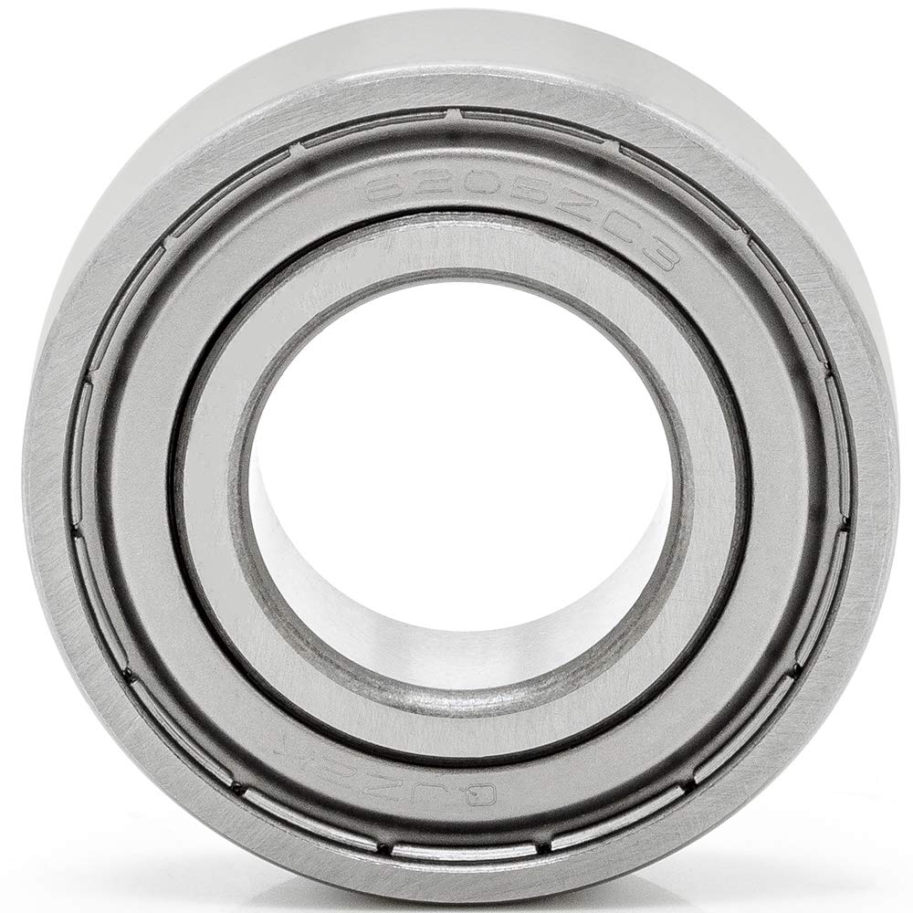 2-Pack 6205-ZZ Deep Groove Radial Ball Bearings 25x52x15mm (IDxODxWidth) Double Metal Shield C3 Clearance - High Speed, Low Noise for Electric Motors, Power Tools, Industrial Machinery & Automotive Applications