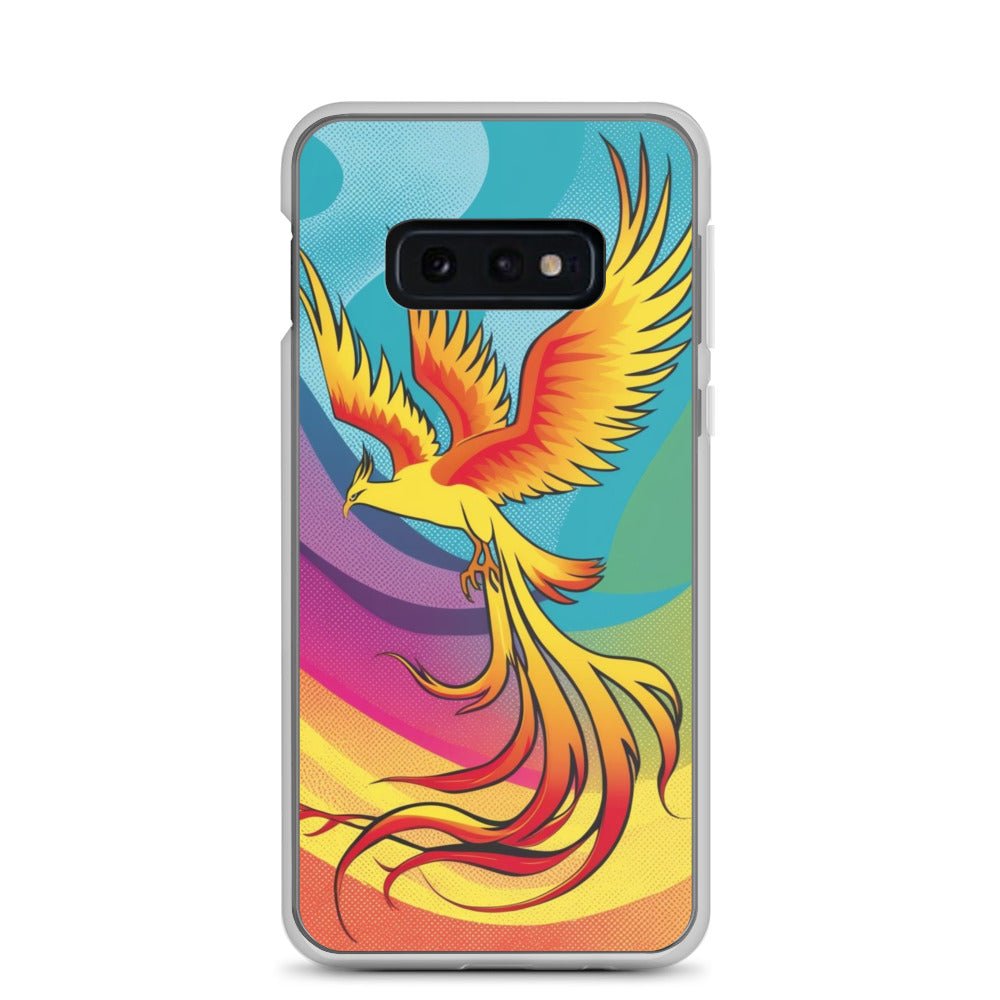 Premium Clear Phone Case for Samsung Galaxy Series - Slim Protective Cover with Rising Phoenix Design - Perfect for Everyday Use, Travel & Work