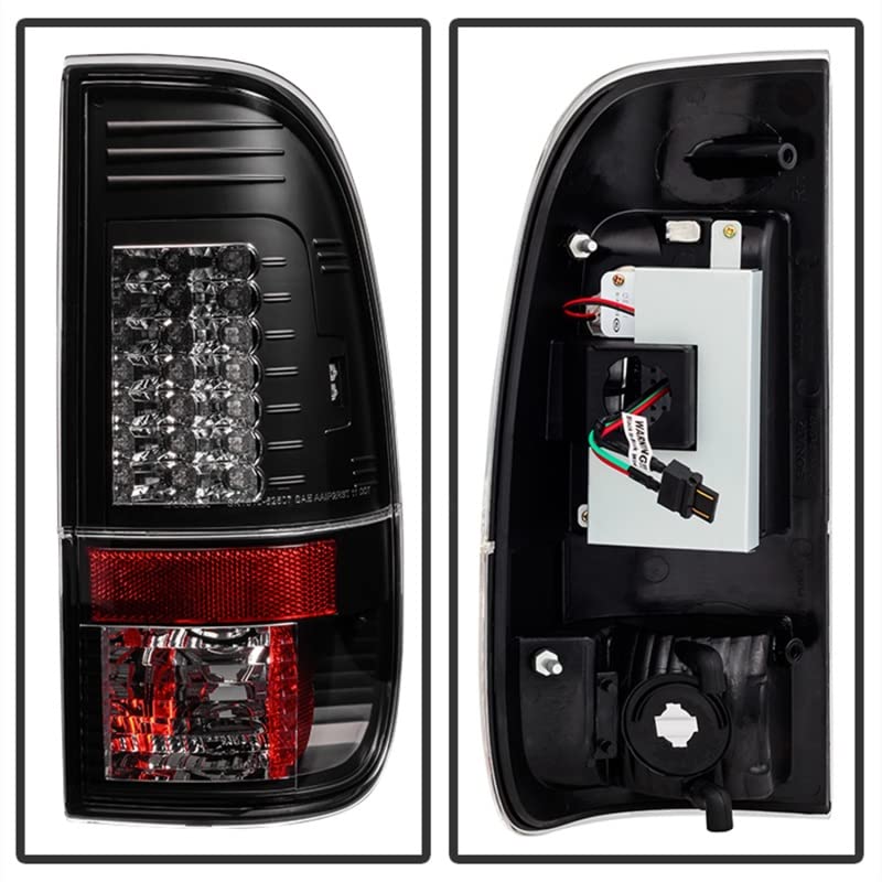 Spyder Auto 5029188 LED Tail Lights Black/Clear - High-Performance Brake Lights for Trucks & SUVs
