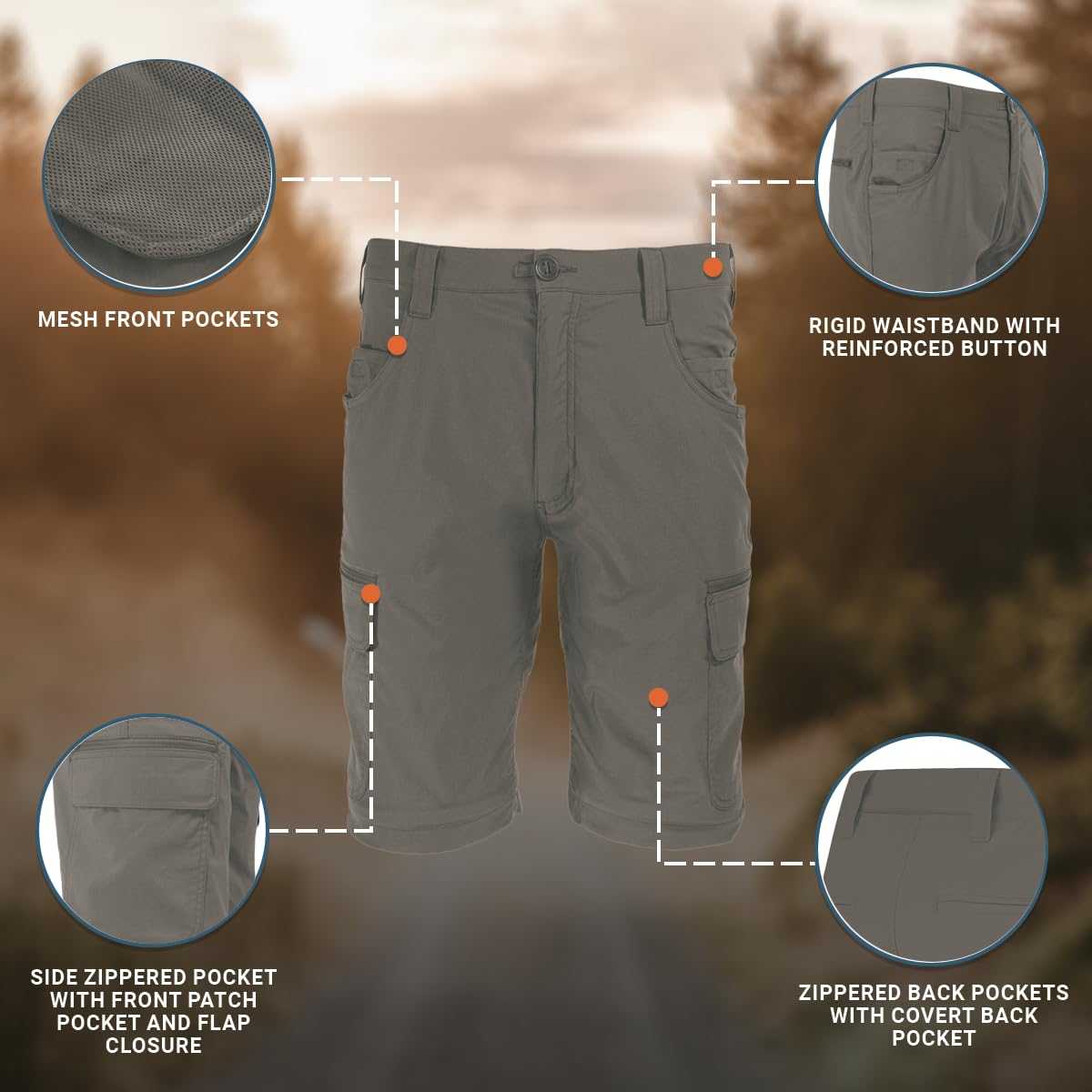 Propper Men's Summerweight Tactical Shorts - Lightweight & Durable Military Style Cargo Shorts for Outdoor Activities, Hiking, and Tactical Training