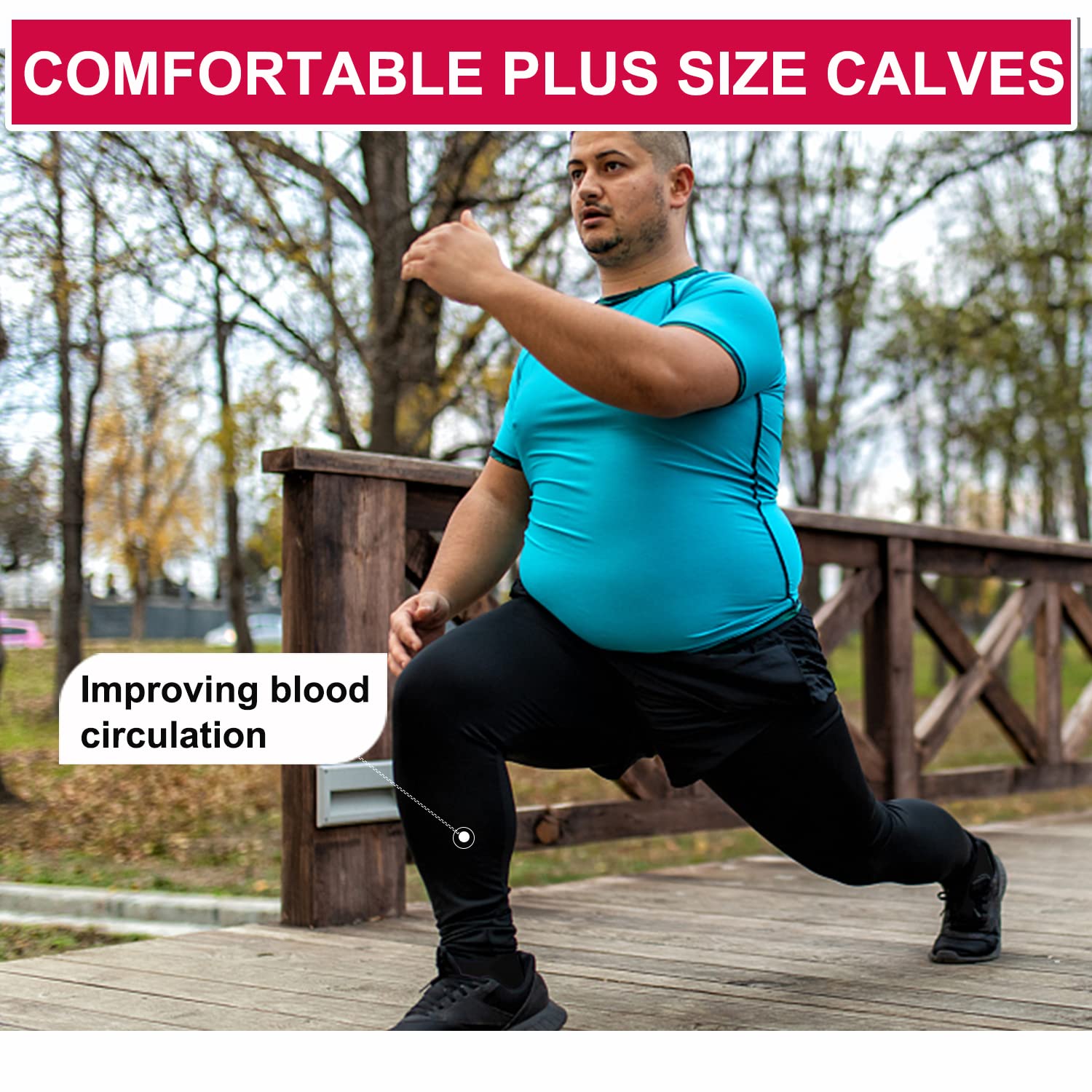 Wide Calf Compression Socks 15-20 mmHg for Women & Men - Plus Size Knee High Stockings for Nurses, Running, Travel & Varicose Vein Relief - Medical Support & Athletic Performance
