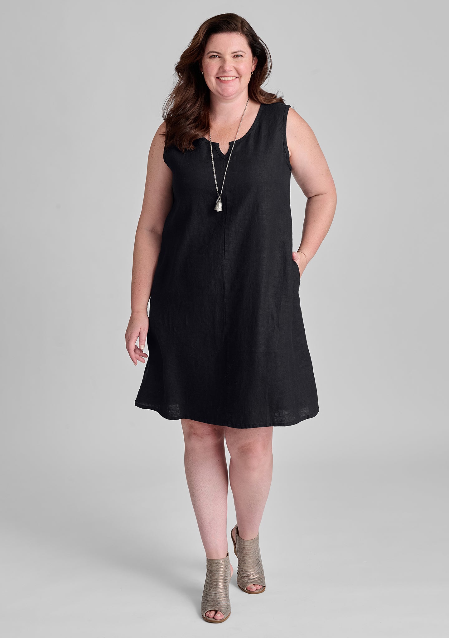 True Linen Shift Dress for Women - Breathable & Comfortable Summer Dress for Casual Outings, Beach Wear, and Office Attire